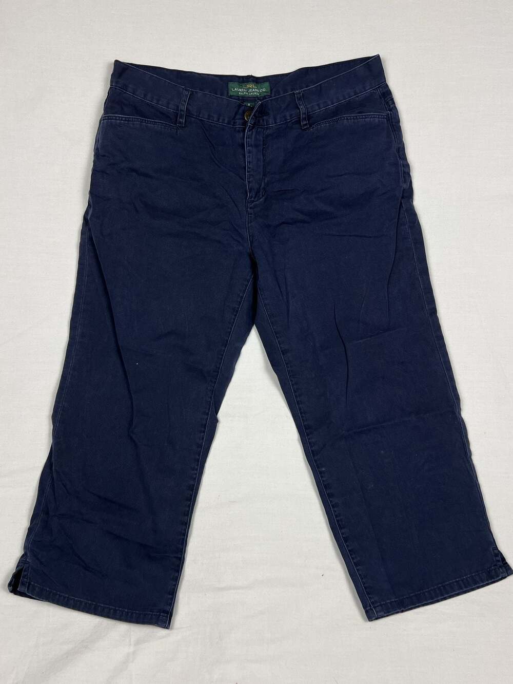 Lauren Jeans Co. Ralph Lauren Women's Navy Blue Capri Pants Size 8